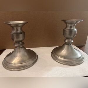 Pewter Candlesticks Leonard Of Bolivia